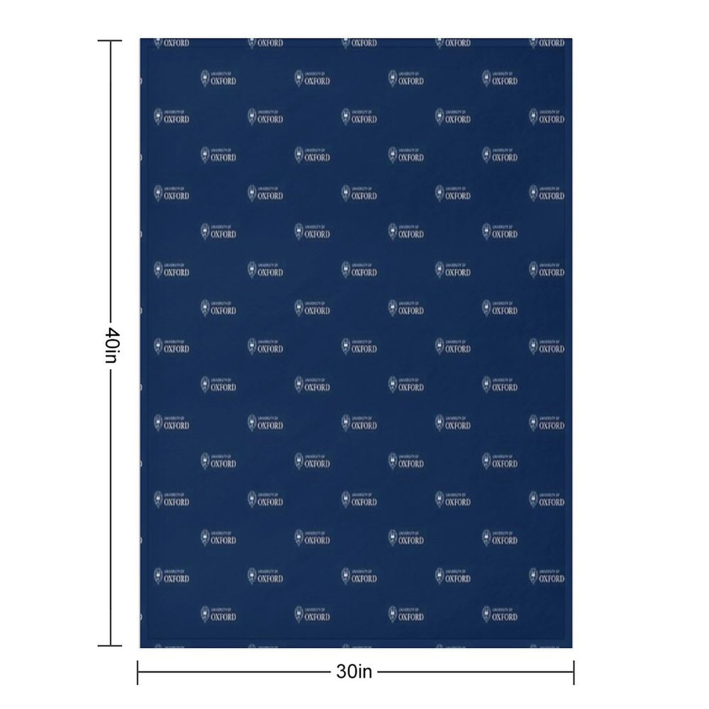Oxford College Logo Throw Blanket