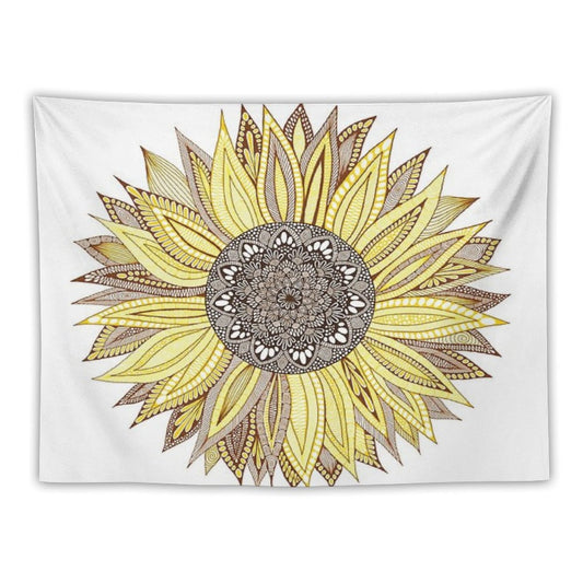 Sunflower Mandala Tapestry