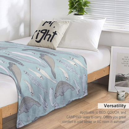 Seals Throw Blanket
