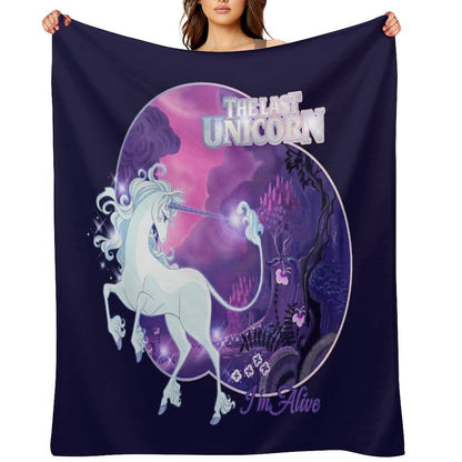 I'm Alive - Lilac Throw Blanket