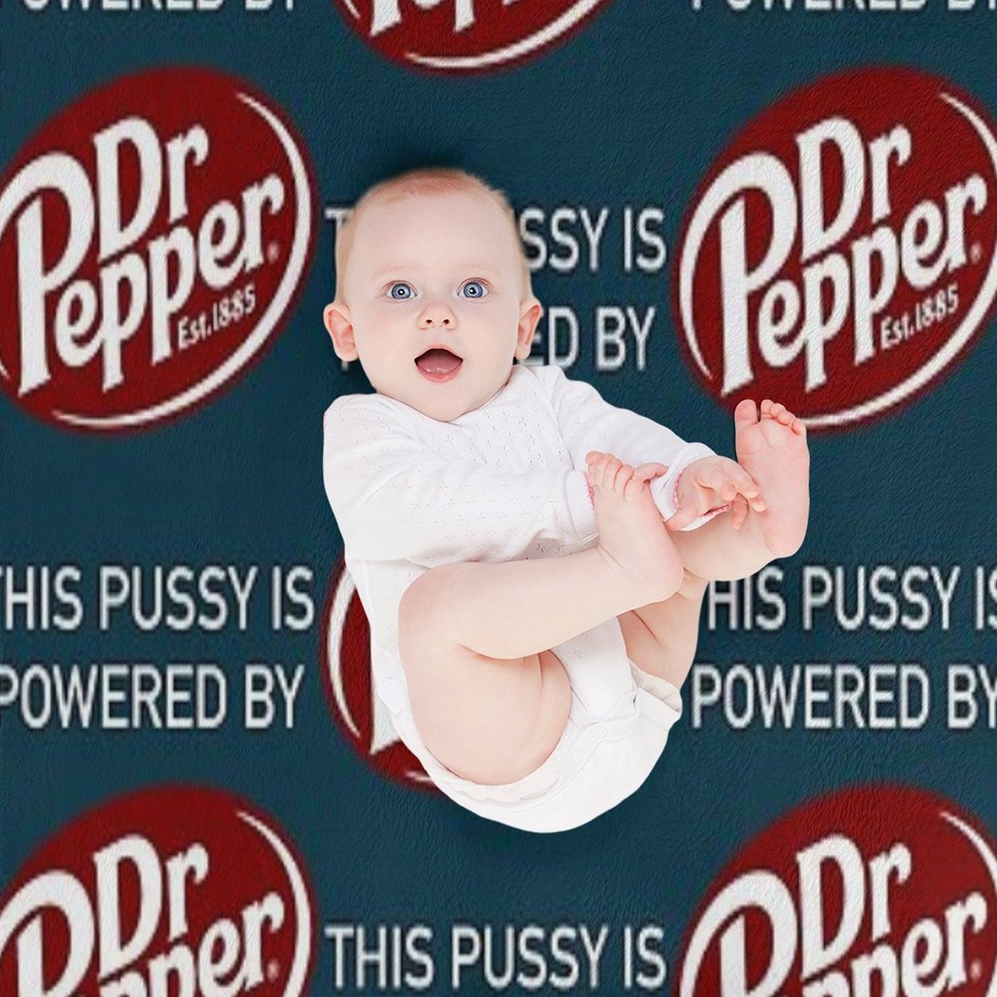 This Cat Is Powered By Dr Pepper Throw Blanket