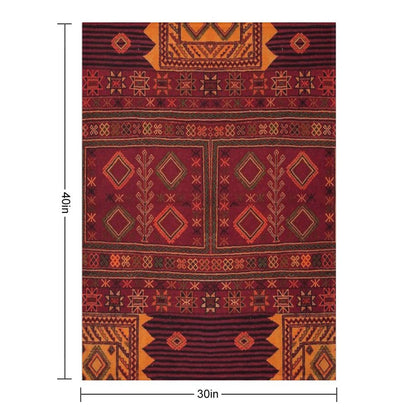 Traditional Moroccan Artwork Design Throw Blanket
