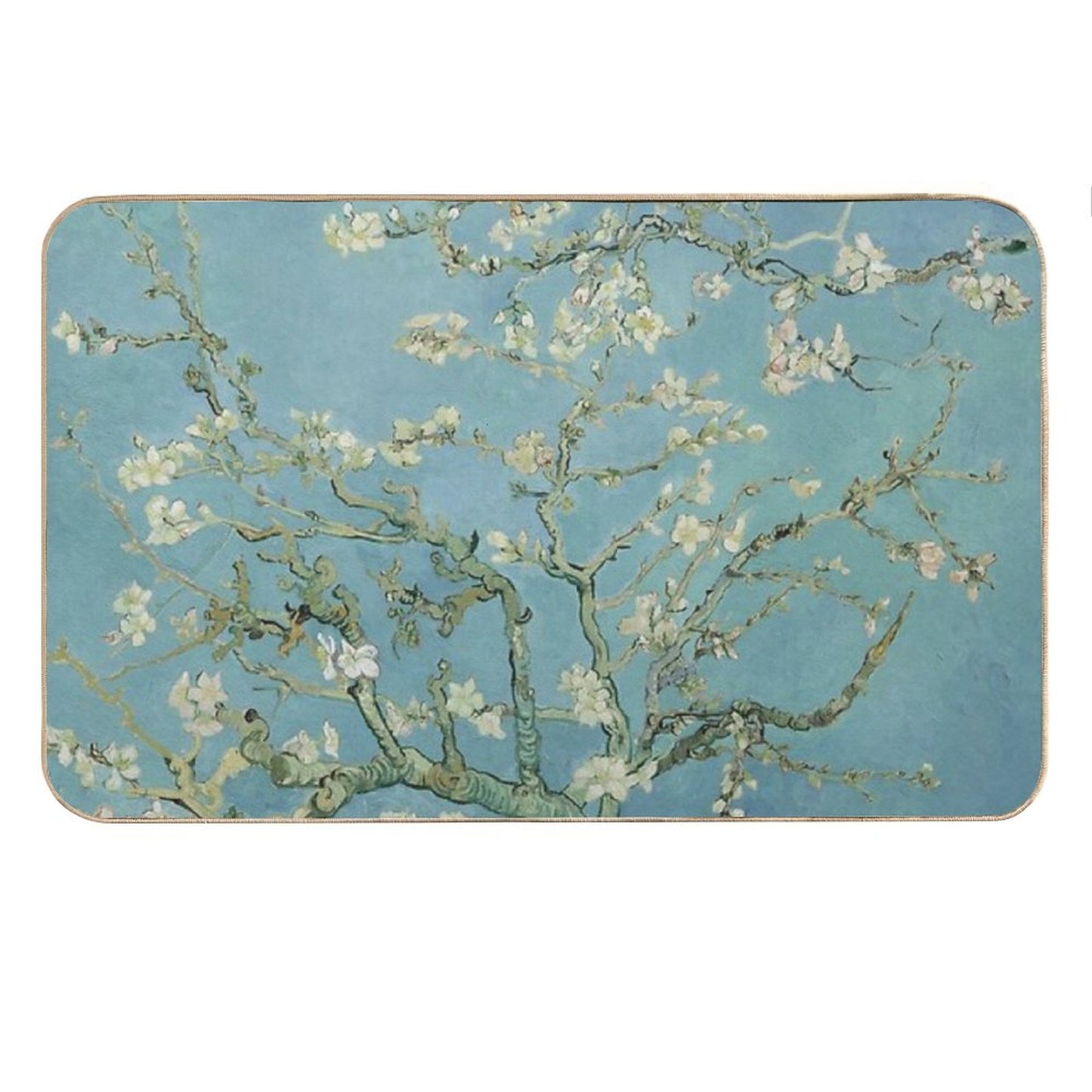 Almond Blossoms (High Resolution), Van Gogh Bath Mat