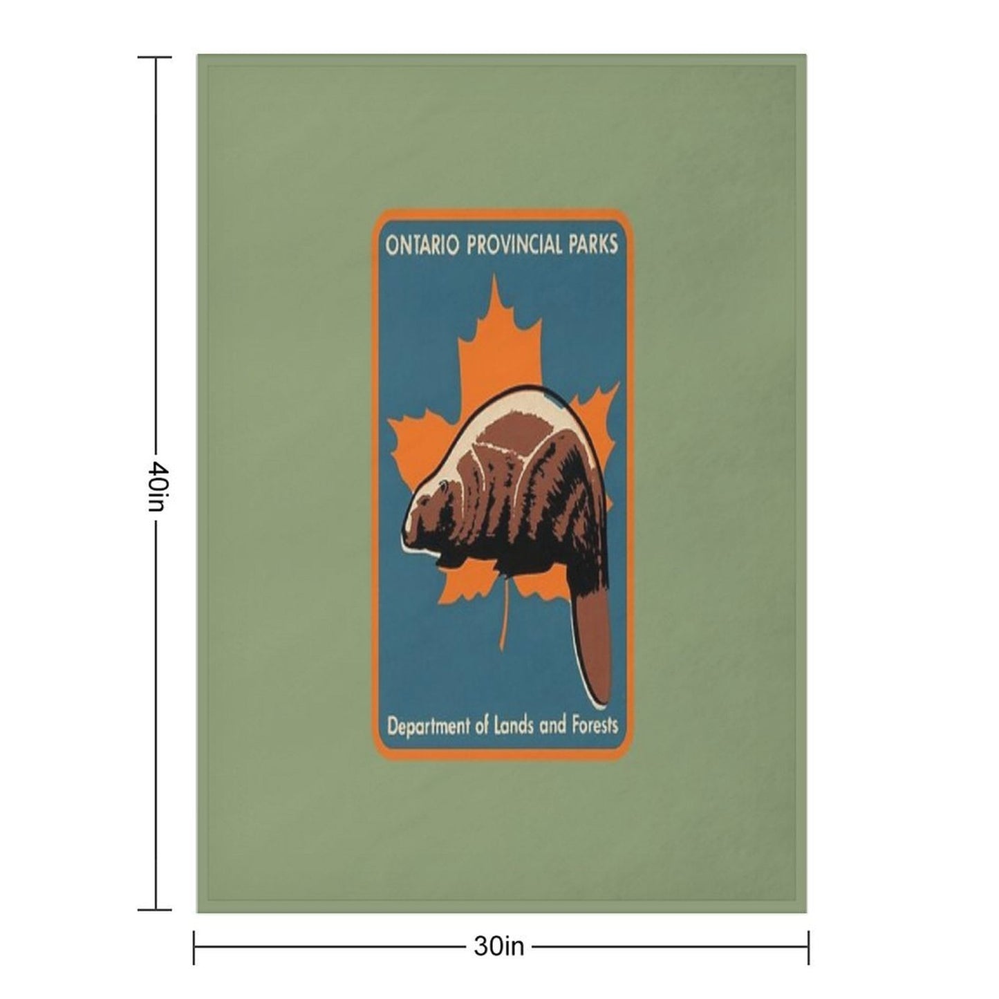 Ontario Provincial Parks Throw Blanket