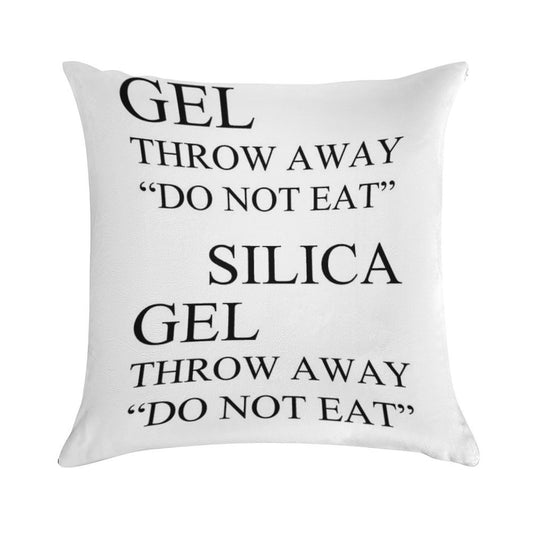 Silica Gel Package Soft Easy Maintenance Throw Pillow