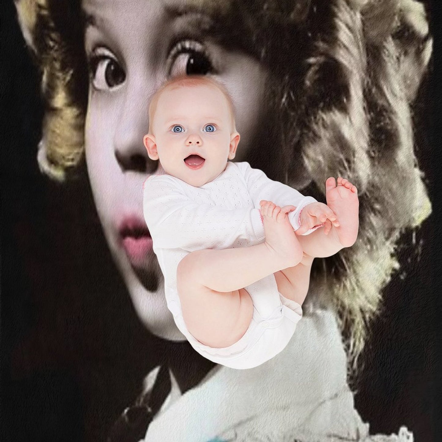 Shirley Temple Oh My Goodness Throw Blanket