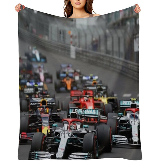 F1 Race Start Throw Blanket
