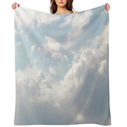 White Clouds Throw Blanket
