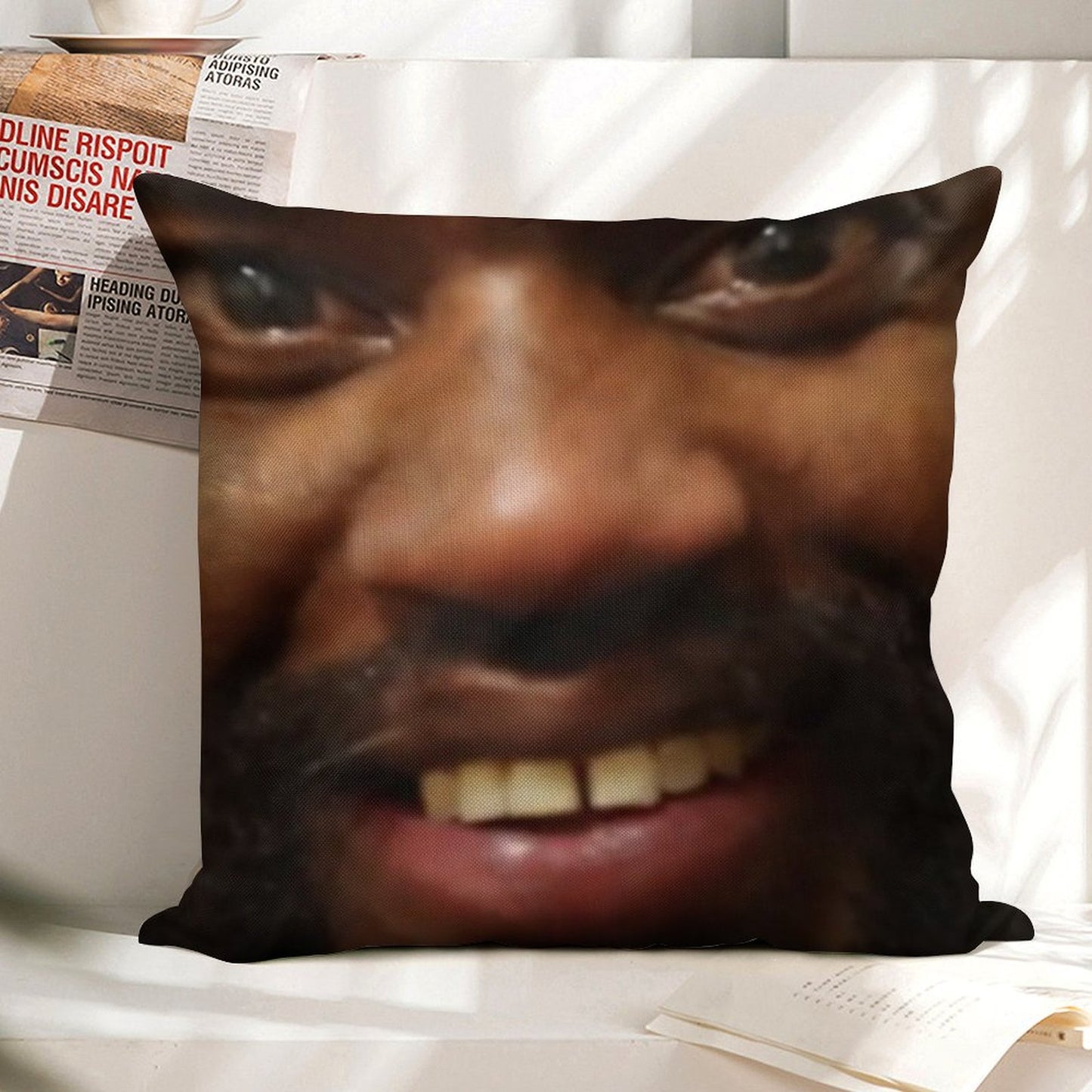 MC Ride Linen Throw Pillow Cover
