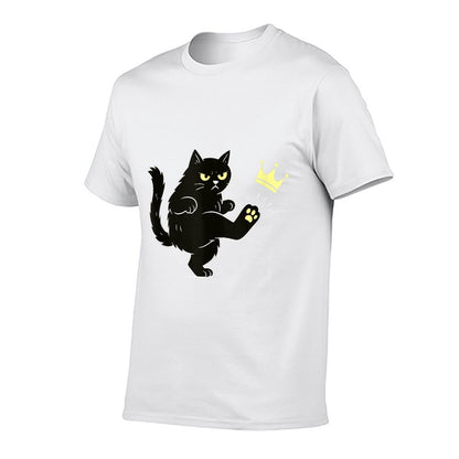 No Kings In America Funny Cat  Quick-drying T-Shirt