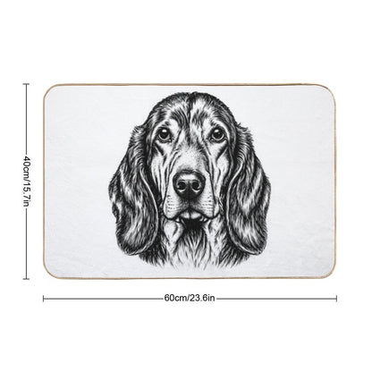 Basset Hound  Repositionable Bath Mat