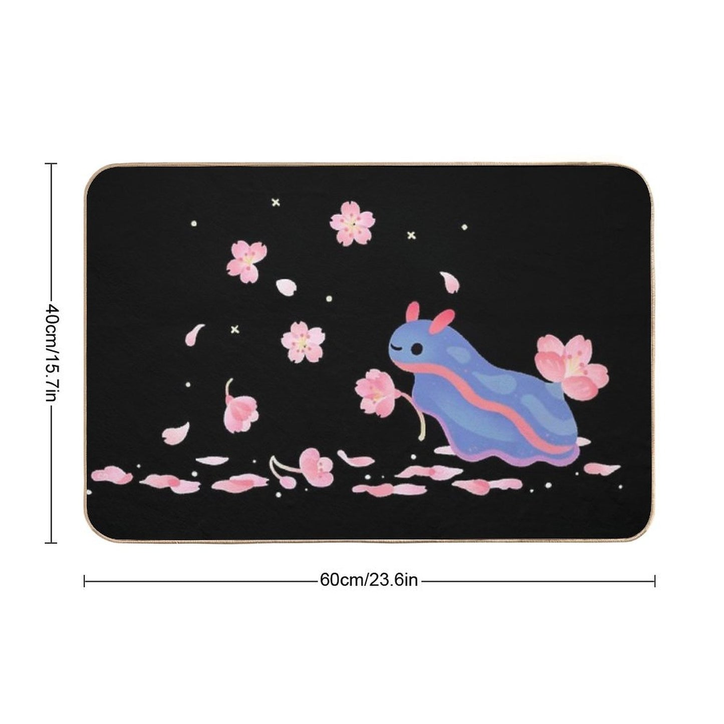 Cherry Blossom Slug Bath Mat