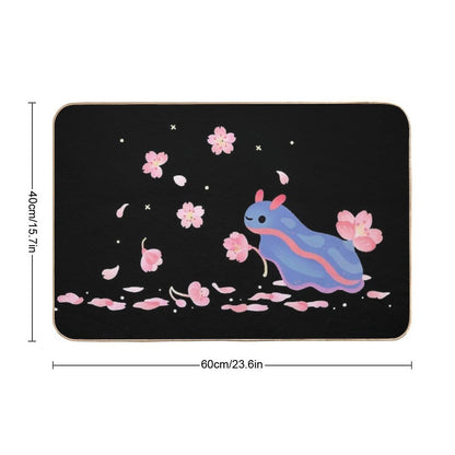 Cherry Blossom Slug Bath Mat