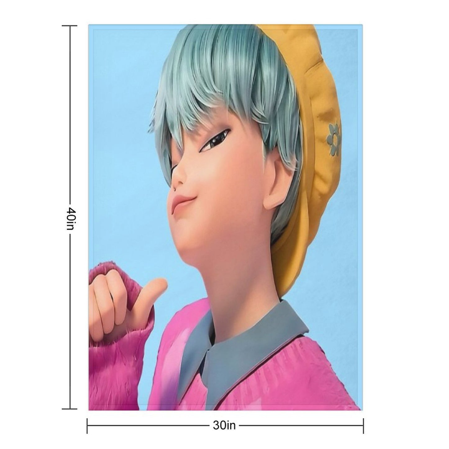 BABY Saja Boys Kpop Demon Hunters Throw Blanket