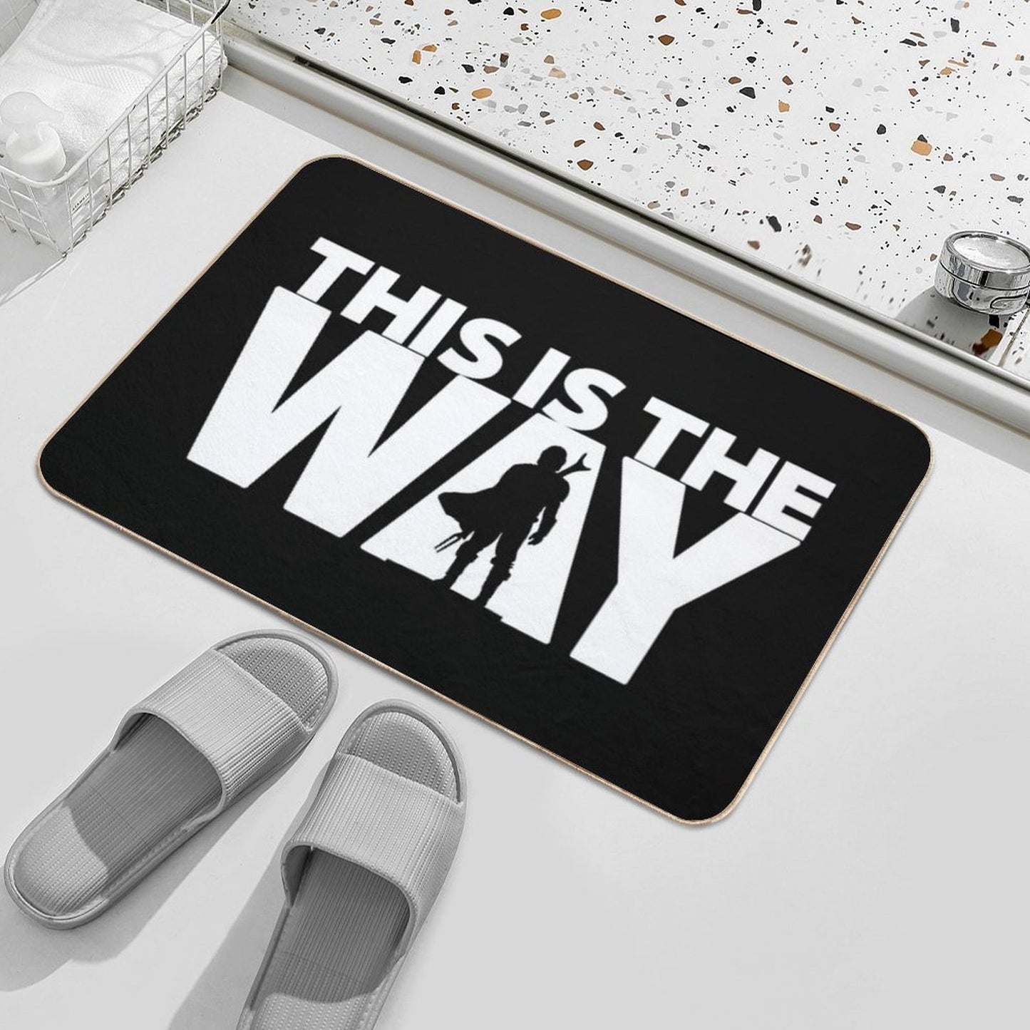 This Is The Way  Geekdom Series  DopeyArt Bath Mat