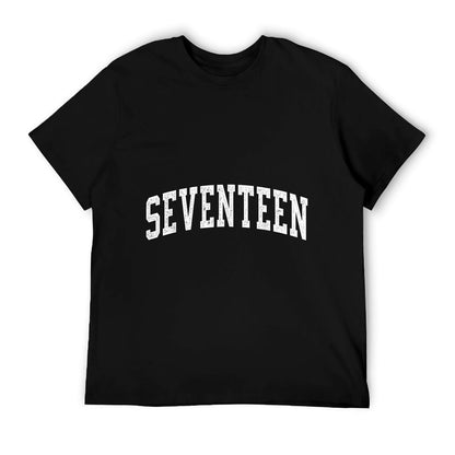 Seventeen Minimalist 17th Birthday Design 17-Year-Old T-Shirt