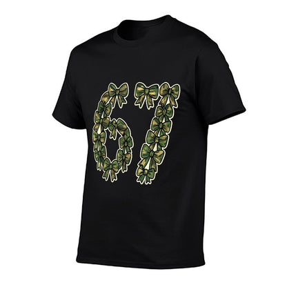 Camo Coquette 67 Meme Camouflage Bow Funny Six Seven  Odor-resistant T-Shirt