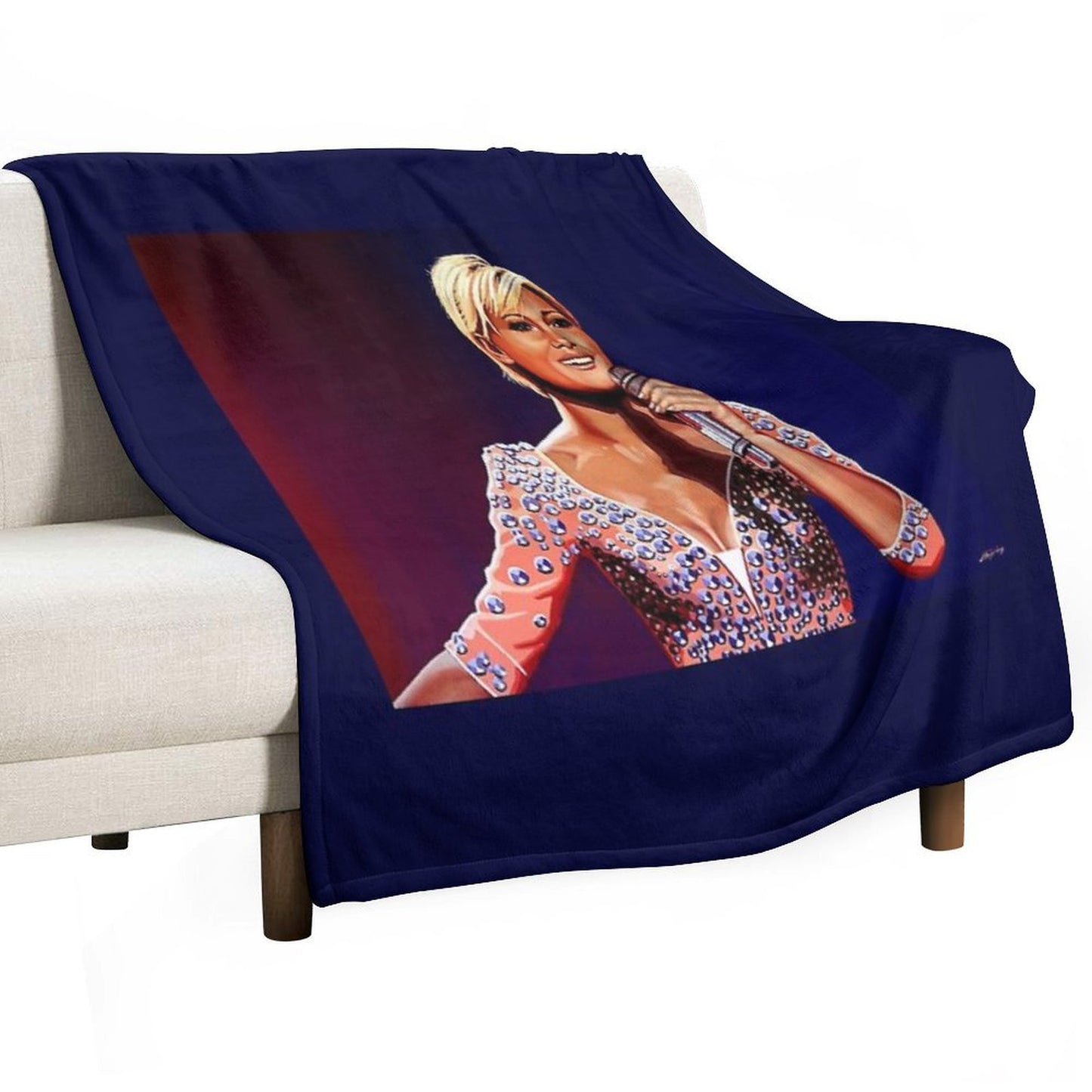 Helene Fischer Painting Throw Blanket