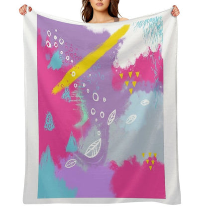 Be Bright New Design by What-Katy-Loved Throw Blanket