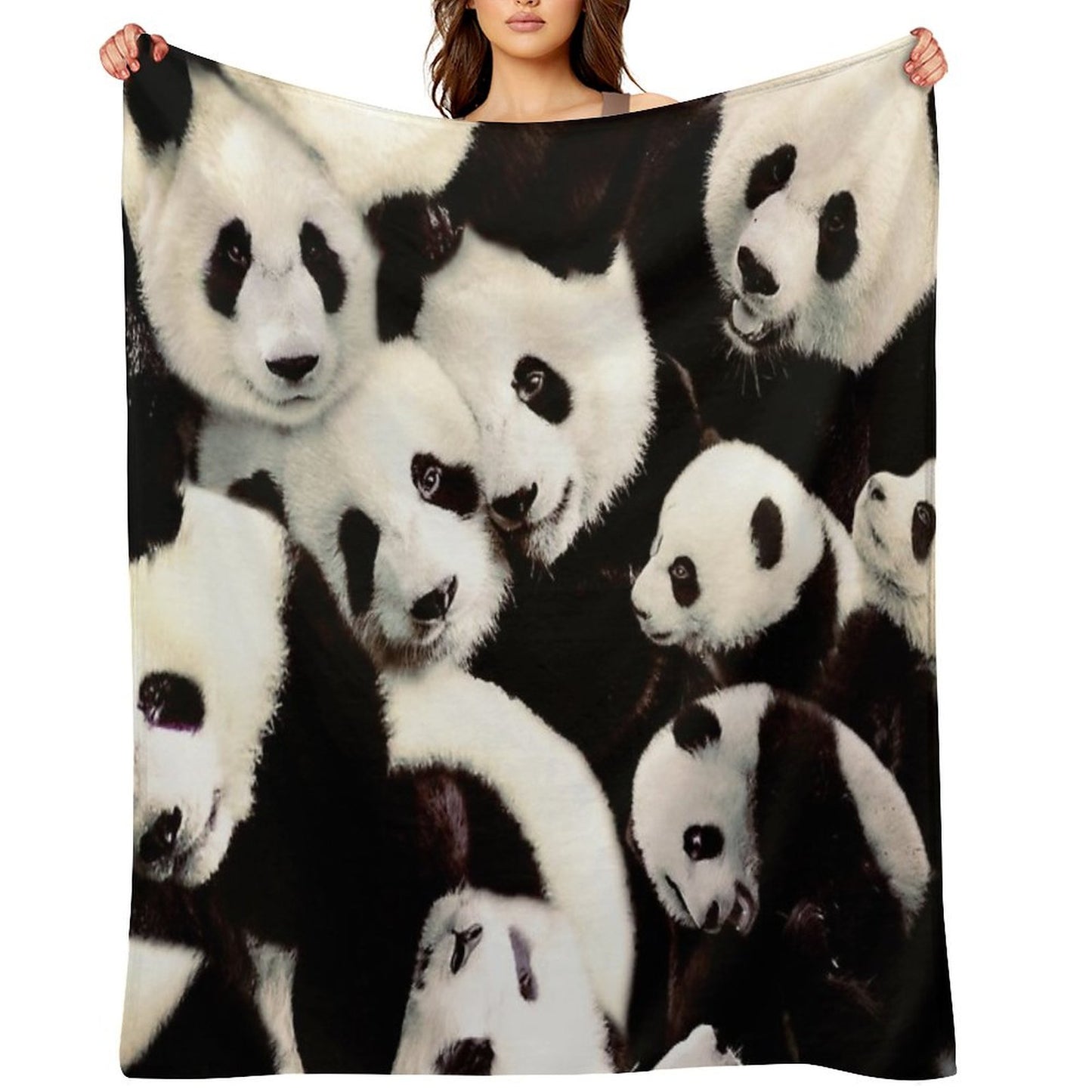 Pandas Throw Blanket