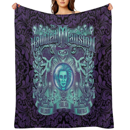 Haunted Mansion Ornate Design Throw Blanket