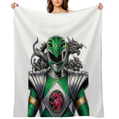 Green Ranger Full Power Throw Blanket