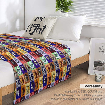 Sun And Moon Show Gang Throw Blanket