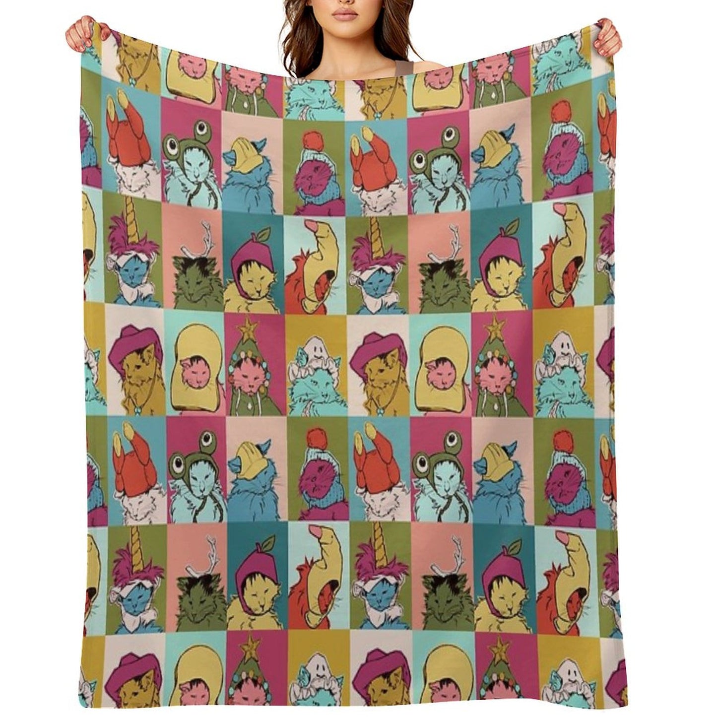 Pot Roast Hats Throw Blanket
