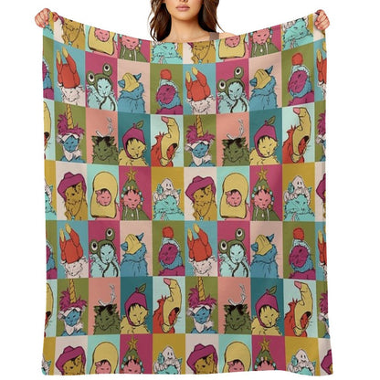 Pot Roast Hats Throw Blanket
