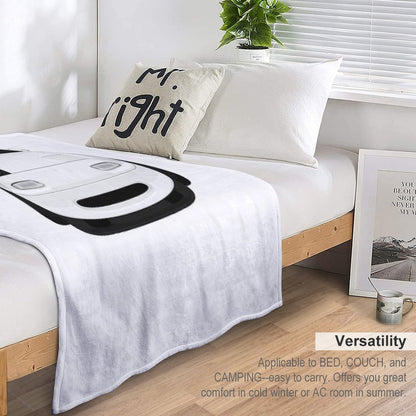 Miata Wink White Throw Blanket