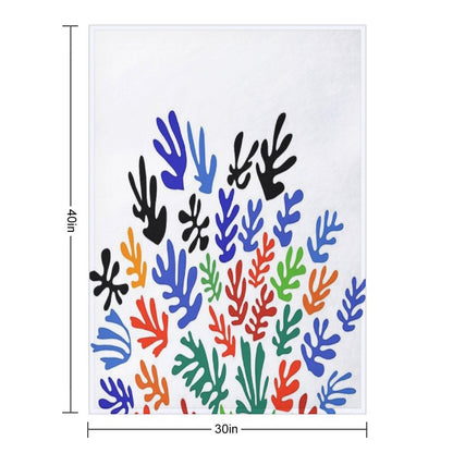 Matisse Floral Pattern #1 Throw Blanket