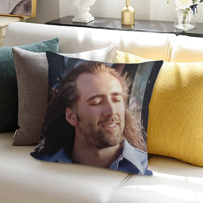 Nicolas Cage Soft Anti-Pilling Throw Pillow