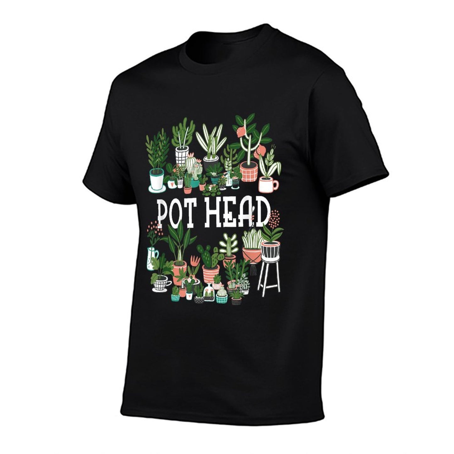 Plant Lover And Gardener Pot Head Succulent T-Shirt