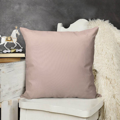 Blush Pink Solid Linen Throw Pillow Cover