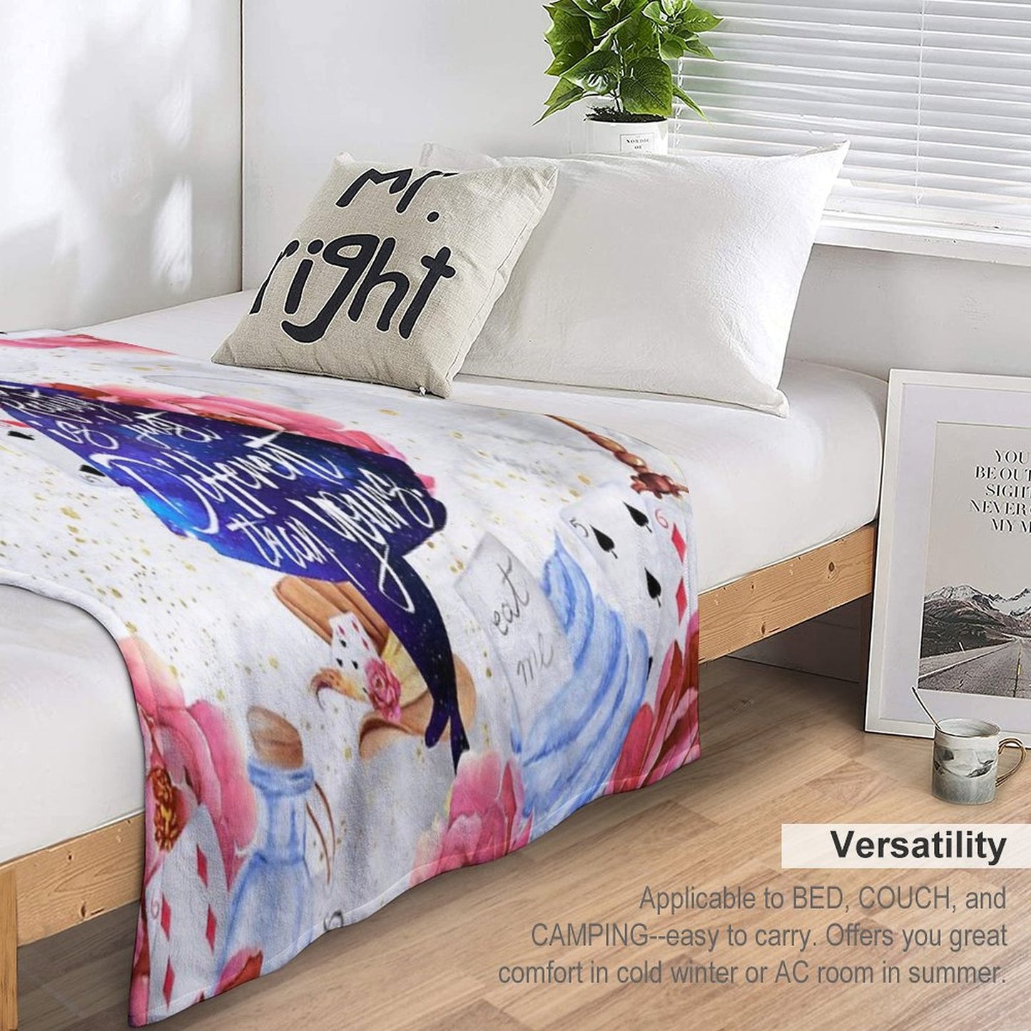 Alice - I'm Not Crazy Throw Blanket