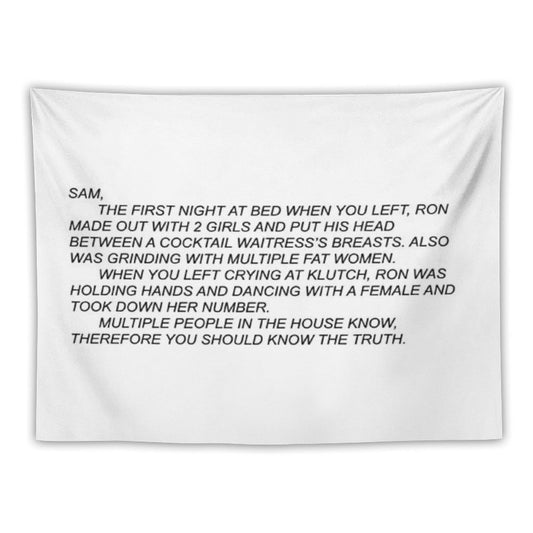The Note Wall Tapestry Jersey Shore Tapestry