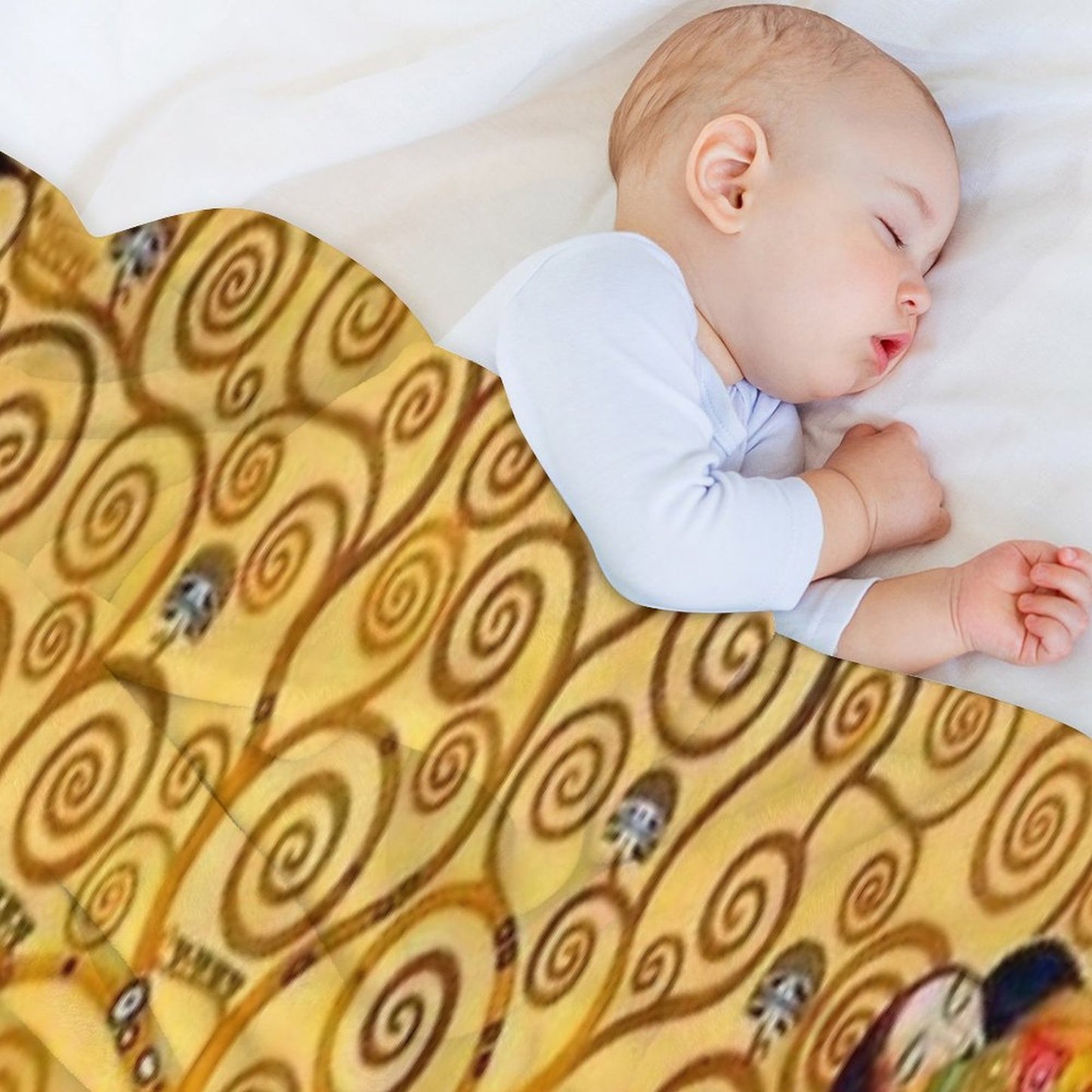 Gustav Klimt - Tree of Life Throw Blanket