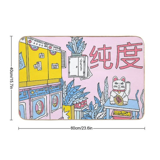 MANEKI WASH BLUE  Multi-Purpose Bath Mat