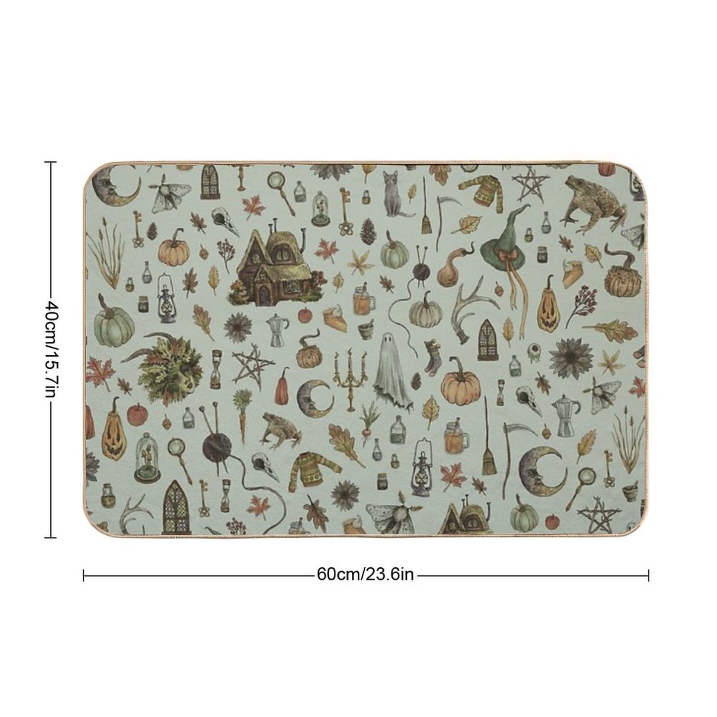 Green Cozy Crone Bath Mat