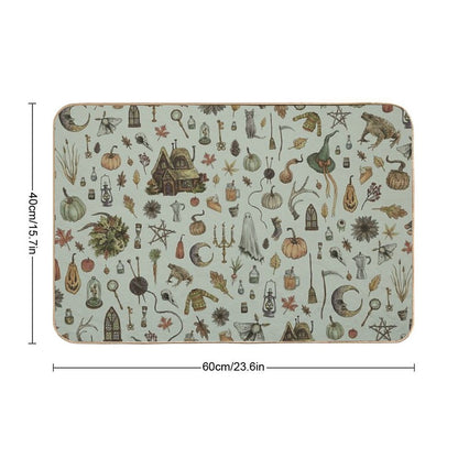 Green Cozy Crone Bath Mat
