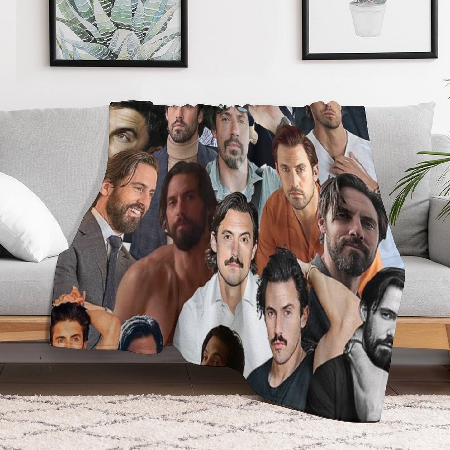 Milo Ventimiglia Photo Collage Throw Blanket