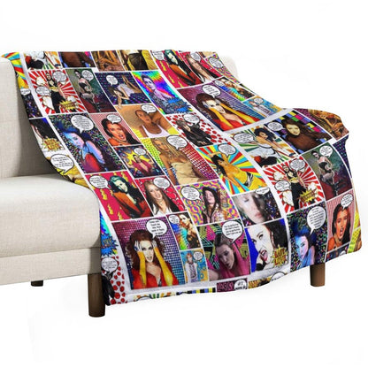 Dannii Minogue Goes Pow WOW #30 Throw Blanket