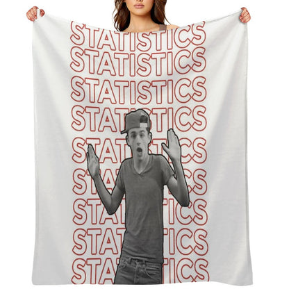 Timothée Chalamet Statistics Throw Blanket
