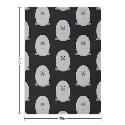 Cute Chonky Seal Throw Blanket