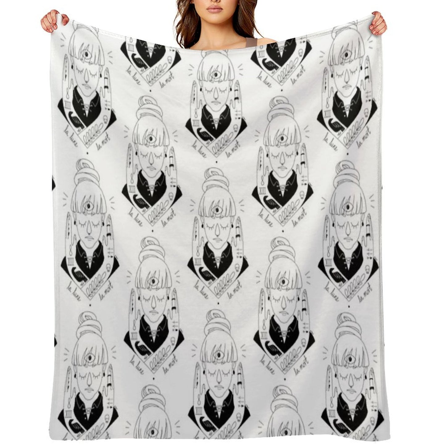 Moon  Death Throw Blanket