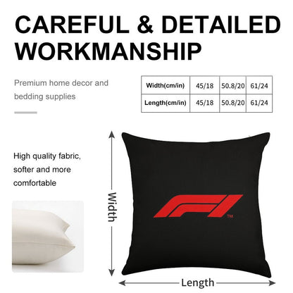 Motorsports Racing Linen Throw Pillow Cover