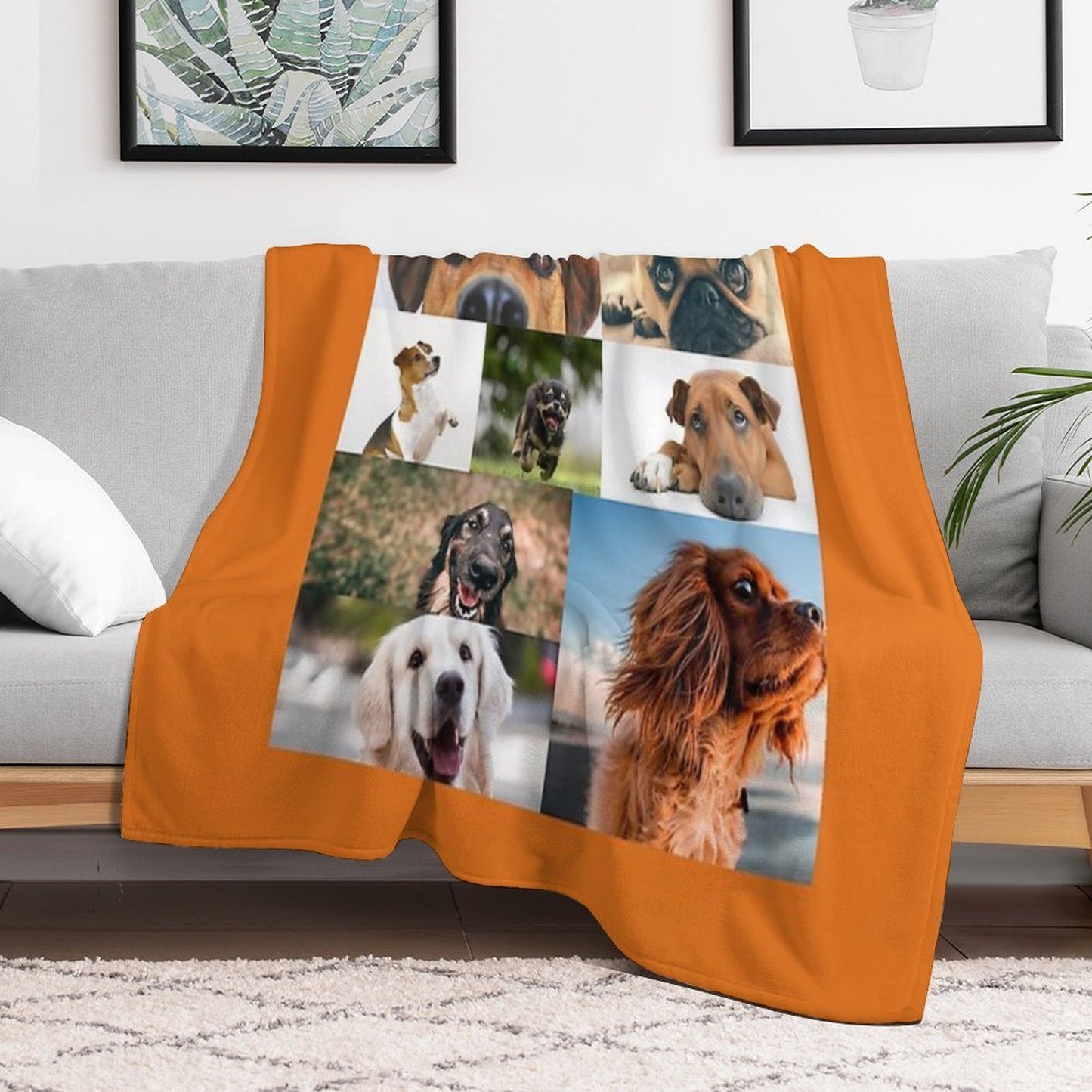 Online Dog Meeting Throw Blanket