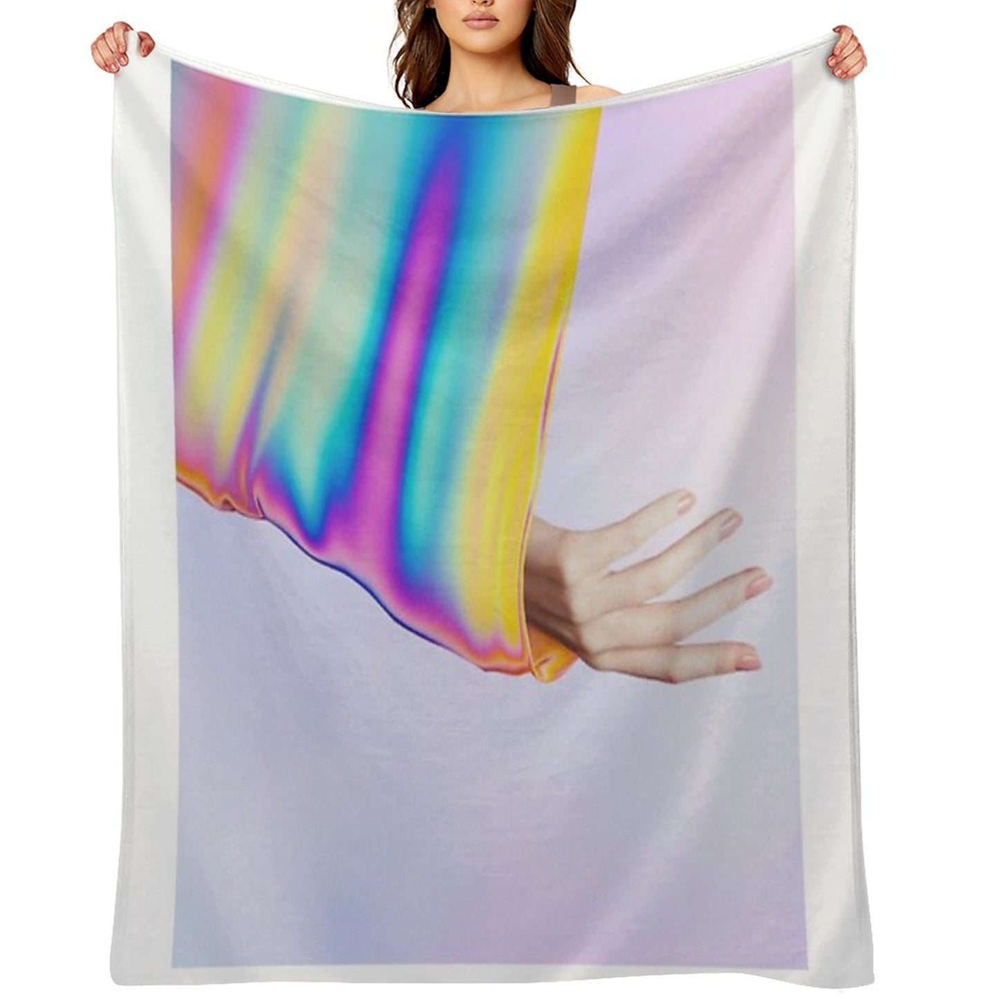 Drifting In Colors That Don't Exist Throw Blanket
