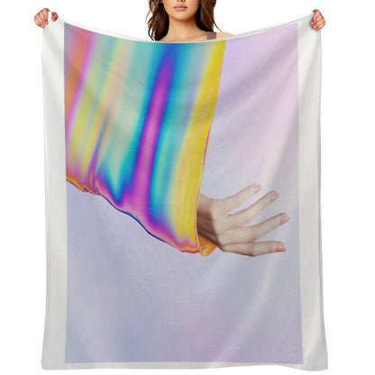 Drifting In Colors That Don't Exist Throw Blanket