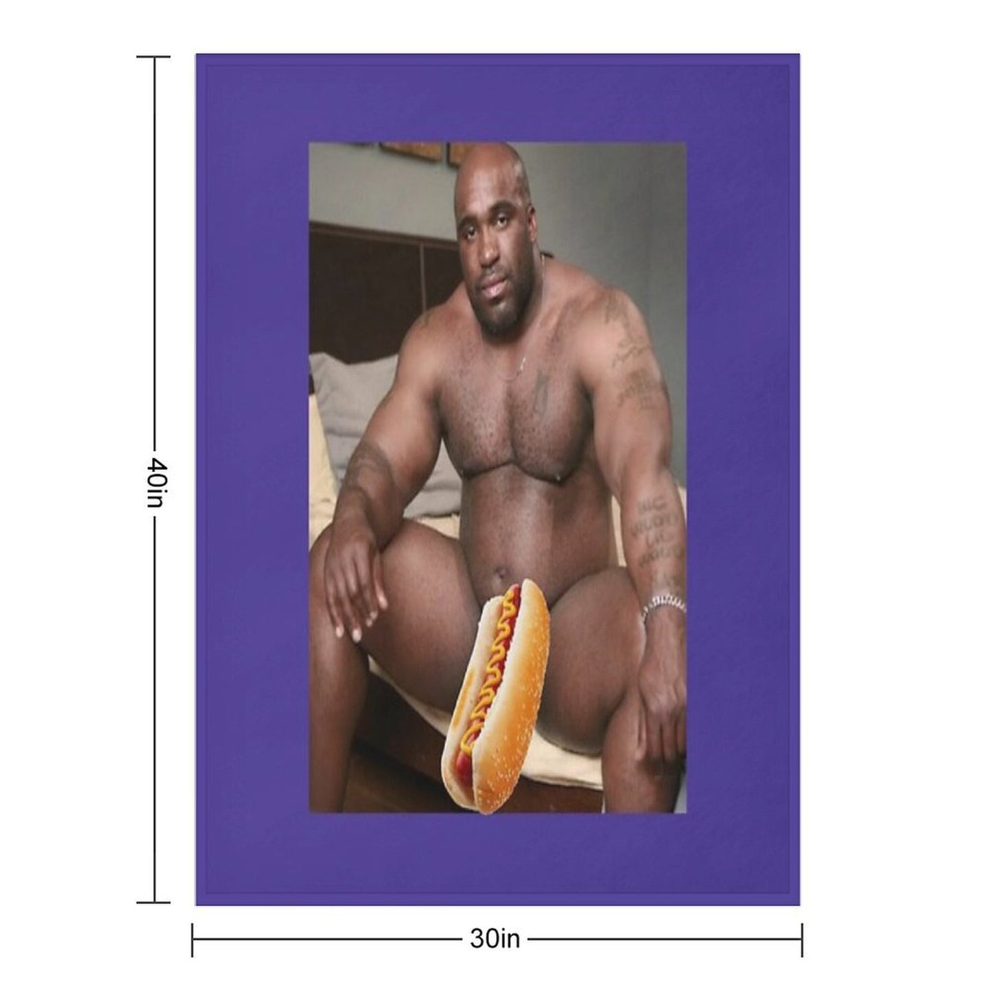 Big Dick Black Guy Meme Barry Wood Throw Blanket